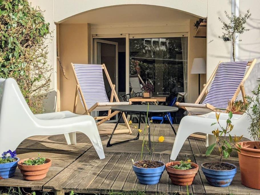 Charmant T2 Avec Jardin Proche Gare Rennes Exteriör bild
