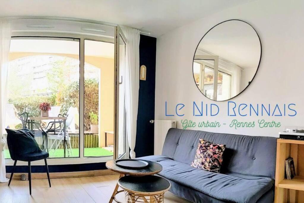 Charmant T2 Avec Jardin Proche Gare Rennes Exteriör bild